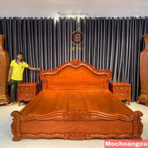 Giường Hoa Lá Tây-GN161